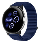 Uhrenarmband mit Klettverschluss aus gewebtem Nylon und Metallschnittstelle, für Google Pixel Watch 4 / Watch 3 45mm, für Google Pixel Watch 4 / 3 / 2 / 1 41mm