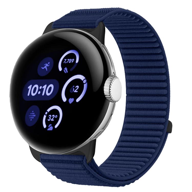 Uhrenarmband mit Klettverschluss aus gewebtem Nylon und Metallschnittstelle, für Google Pixel Watch 4 / Watch 3 45mm, für Google Pixel Watch 4 / 3 / 2 / 1 41mm