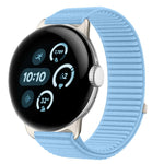 Uhrenarmband mit Klettverschluss aus gewebtem Nylon und Metallschnittstelle, für Google Pixel Watch 4 / Watch 3 45mm, für Google Pixel Watch 4 / 3 / 2 / 1 41mm