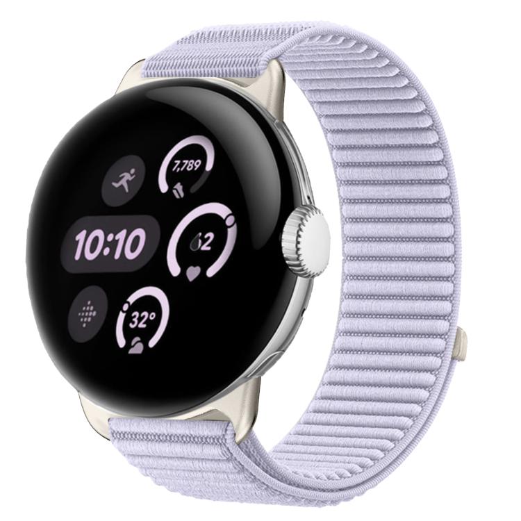 Uhrenarmband mit Klettverschluss aus gewebtem Nylon und Metallschnittstelle, für Google Pixel Watch 4 / Watch 3 45mm, für Google Pixel Watch 4 / 3 / 2 / 1 41mm
