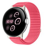 Uhrenarmband mit Klettverschluss aus gewebtem Nylon und Metallschnittstelle, für Google Pixel Watch 4 / Watch 3 45mm, für Google Pixel Watch 4 / 3 / 2 / 1 41mm