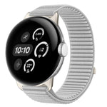 Uhrenarmband mit Klettverschluss aus gewebtem Nylon und Metallschnittstelle, für Google Pixel Watch 4 / Watch 3 45mm, für Google Pixel Watch 4 / 3 / 2 / 1 41mm