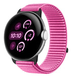 Uhrenarmband mit Klettverschluss aus gewebtem Nylon und Metallschnittstelle, für Google Pixel Watch 4 / Watch 3 45mm, für Google Pixel Watch 4 / 3 / 2 / 1 41mm