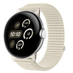 Uhrenarmband mit Klettverschluss aus gewebtem Nylon und Metallschnittstelle, für Google Pixel Watch 4 / Watch 3 45mm, für Google Pixel Watch 4 / 3 / 2 / 1 41mm