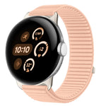 Uhrenarmband mit Klettverschluss aus gewebtem Nylon und Metallschnittstelle, für Google Pixel Watch 4 / Watch 3 45mm, für Google Pixel Watch 4 / 3 / 2 / 1 41mm