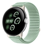 Uhrenarmband mit Klettverschluss aus gewebtem Nylon und Metallschnittstelle, für Google Pixel Watch 4 / Watch 3 45mm, für Google Pixel Watch 4 / 3 / 2 / 1 41mm