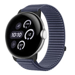 Uhrenarmband mit Klettverschluss aus gewebtem Nylon und Metallschnittstelle, für Google Pixel Watch 4 / Watch 3 45mm, für Google Pixel Watch 4 / 3 / 2 / 1 41mm