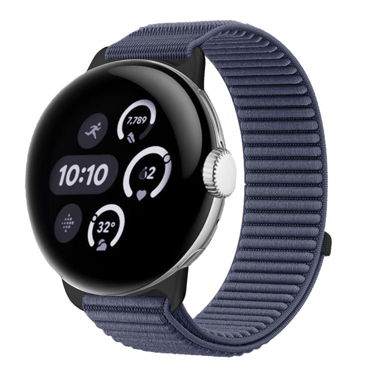 Uhrenarmband mit Klettverschluss aus gewebtem Nylon und Metallschnittstelle, für Google Pixel Watch 4 / Watch 3 45mm, für Google Pixel Watch 4 / 3 / 2 / 1 41mm