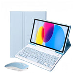 Abnehmbare magnetische Bluetooth-Tastatur Tablet-Hülle mit Maus, Für iPad 2025, Für iPad 2022