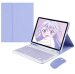 Abnehmbare magnetische Bluetooth-Tastatur Tablet-Hülle mit Maus, Für iPad 2025, Für iPad 2022
