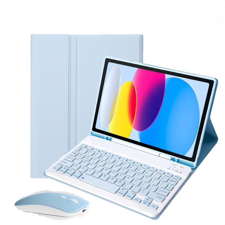 Abnehmbare magnetische Bluetooth-Tastatur Tablet-Hülle mit Maus, Für iPad 2025, Für iPad 2022