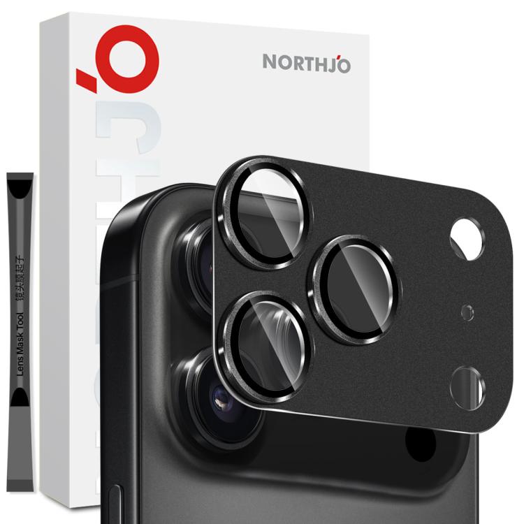 NORTHJO Mattes Kameraobjektiv-Metallschutzglas Rückseitenfolie, Für iPhone 17 Pro Max, Für iPhone 17 Pro