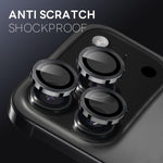 NORTHJO Camera Lens Protector CD Metal Ring Tempered Glass Film, For iPhone 17 Pro / 17 Pro Max