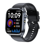 ET572 Smartwatch mit 2,0-Zoll-Farbdisplay, Silikonarmband, unterstützt Gesundheitsüberwachung/EKG