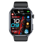 ET572 Smartwatch mit 2,0-Zoll-Farbdisplay, Silikonarmband, unterstützt Gesundheitsüberwachung/EKG