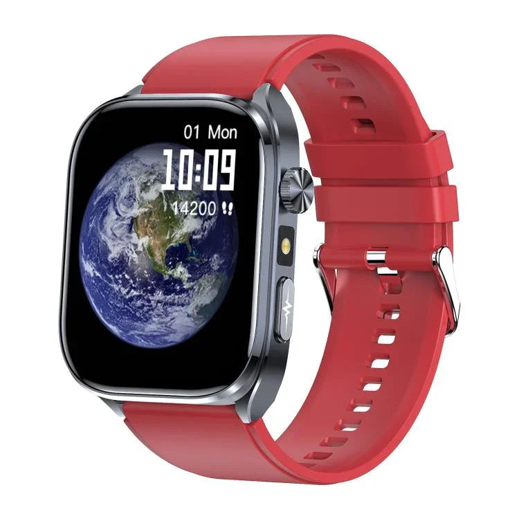 ET572 Smartwatch mit 2,0-Zoll-Farbdisplay, Silikonarmband, unterstützt Gesundheitsüberwachung/EKG