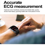 ET572 Smartwatch mit 2,0-Zoll-Farbdisplay, Silikonarmband, unterstützt Gesundheitsüberwachung/EKG