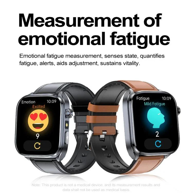 ET572 Smartwatch mit 2,0-Zoll-Farbdisplay, Silikonarmband, unterstützt Gesundheitsüberwachung/EKG