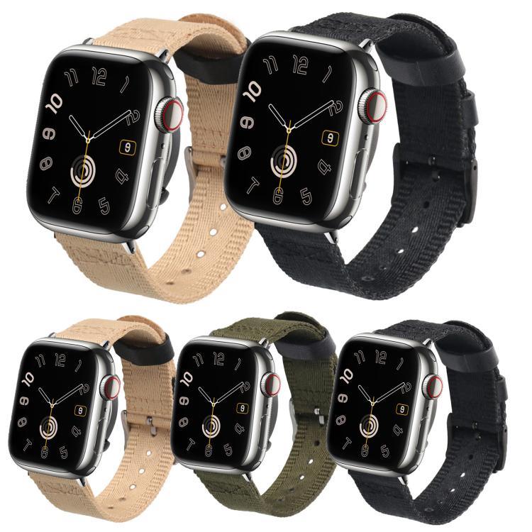 Uhrenarmband aus gewebtem Nylon mit Schnellverschluss, passend für Apple Watch 46 mm / 49 mm / 45 mm / 44 mm und 42 mm / 41 mm / 40 mm / 38 mm