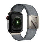 Zweifarbiges Nylon-Armband mit Z-förmigem Magnetverschluss, passend für Apple Watch 46 mm / 49 mm / 45 mm / 44 mm und 42 mm / 41 mm / 40 mm / 38 mm