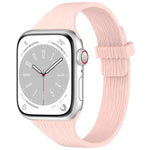 Magnetisches Silikonarmband mit Wasser-Holzmaserung für schmale Taille, passend für Apple Watch 46 mm / 49 mm / 45 mm / 44 mm und 42 mm / 41 mm / 40 mm / 38 mm