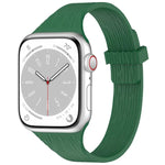 Magnetisches Silikonarmband mit Wasser-Holzmaserung für schmale Taille, passend für Apple Watch 46 mm / 49 mm / 45 mm / 44 mm und 42 mm / 41 mm / 40 mm / 38 mm