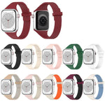 Magnetisches Silikonarmband mit Wasser-Holzmaserung für schmale Taille, passend für Apple Watch 46 mm / 49 mm / 45 mm / 44 mm und 42 mm / 41 mm / 40 mm / 38 mm