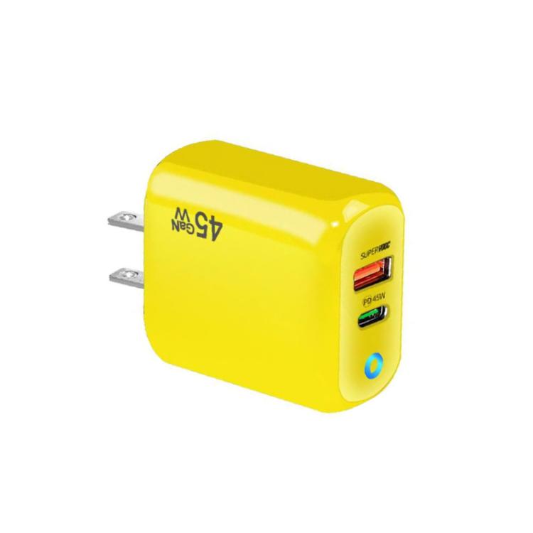 GaN 45W PD3.0 + QC3.0 Vollkompatibles Protokoll-Ladegerät für Laptops / Tablets, US-Stecker
