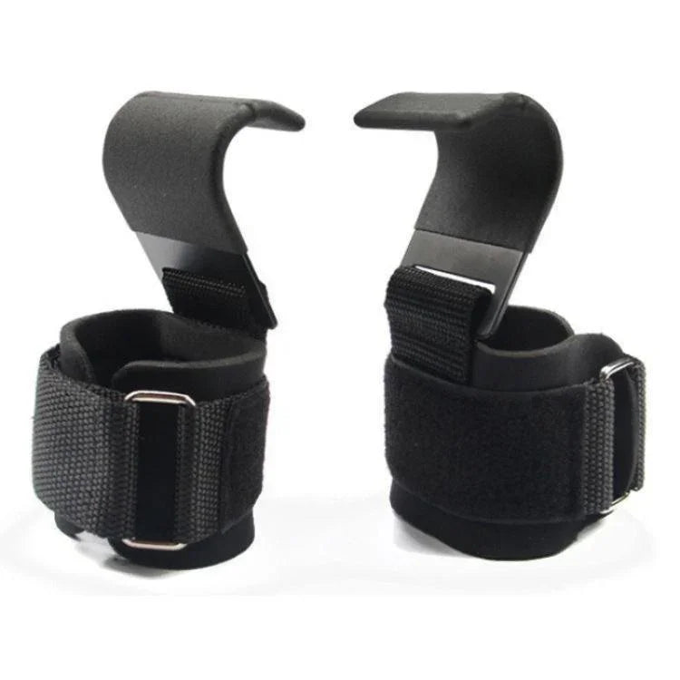 1 Paar Fitness Stahlplatte Assist Hook Handgelenkband