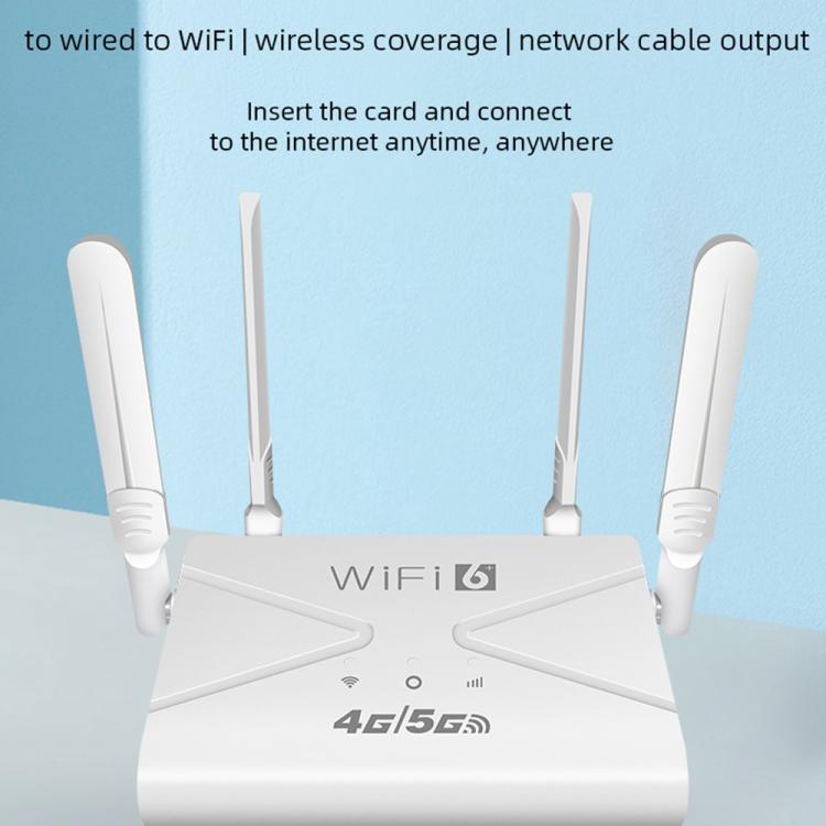 CPE907-E Eurasische Edition 150 MBit/s Download-Geschwindigkeit 4 Antennen SIM-Karten-Router 4G LTE WLAN-Router, US-Stecker, EU-Stecker