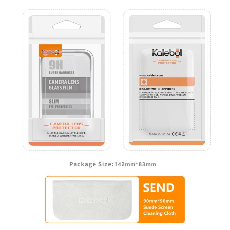 Kalebol Armor Full-Coverage Metal Lens Ring Protector Film, For iPhone 17 Pro Max, For iPhone 17 Pro