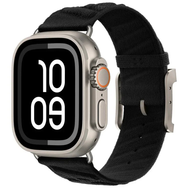 Style H Twill Nylon Uhrenarmband, für Apple Watch 46 mm / 49 mm / 45 mm / 44 mm, für Apple Watch 42 mm / 41 mm / 40 mm / 38 mm