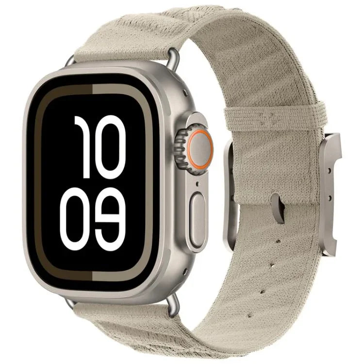 Style H Twill Nylon Uhrenarmband, für Apple Watch 46 mm / 49 mm / 45 mm / 44 mm, für Apple Watch 42 mm / 41 mm / 40 mm / 38 mm