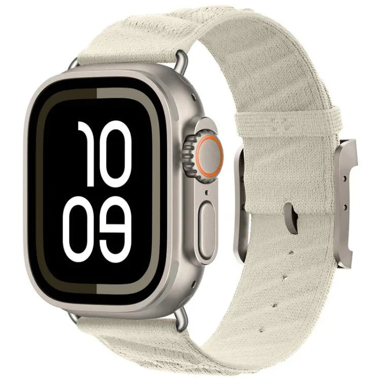 Style H Twill Nylon Uhrenarmband, für Apple Watch 46 mm / 49 mm / 45 mm / 44 mm, für Apple Watch 42 mm / 41 mm / 40 mm / 38 mm