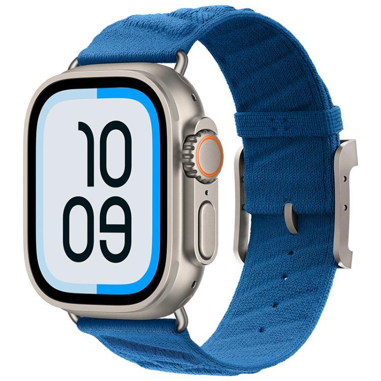 Style H Twill Nylon Uhrenarmband, für Apple Watch 46 mm / 49 mm / 45 mm / 44 mm, für Apple Watch 42 mm / 41 mm / 40 mm / 38 mm