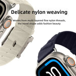 Style H Twill Nylon Uhrenarmband, für Apple Watch 46 mm / 49 mm / 45 mm / 44 mm, für Apple Watch 42 mm / 41 mm / 40 mm / 38 mm