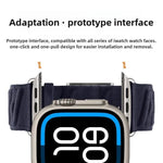 Style H Twill Nylon Uhrenarmband, für Apple Watch 46 mm / 49 mm / 45 mm / 44 mm, für Apple Watch 42 mm / 41 mm / 40 mm / 38 mm