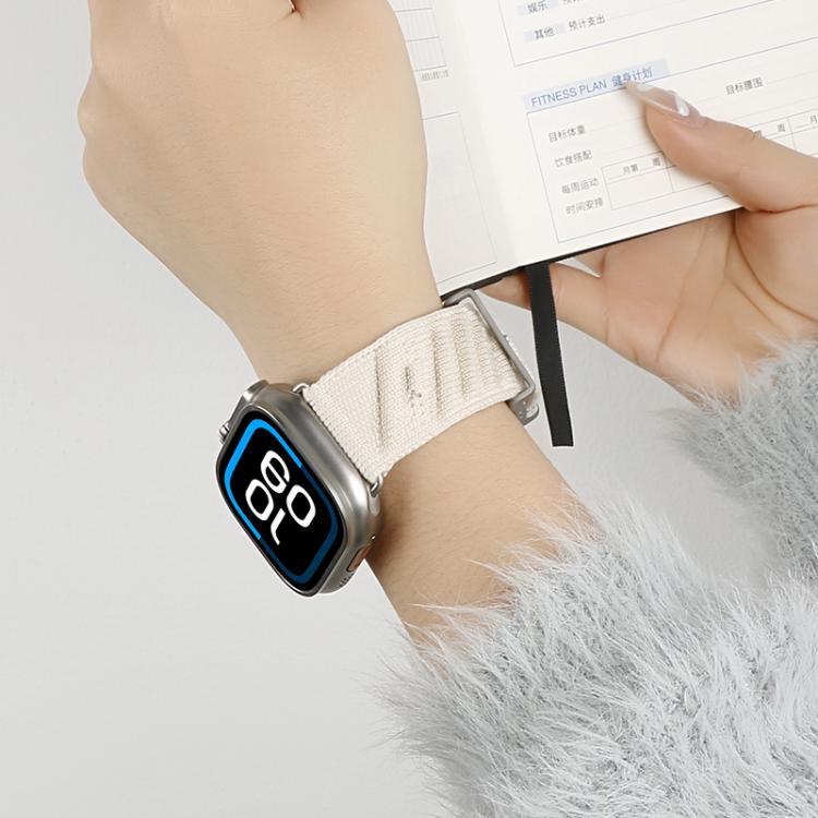 Style H Twill Nylon Uhrenarmband, für Apple Watch 46 mm / 49 mm / 45 mm / 44 mm, für Apple Watch 42 mm / 41 mm / 40 mm / 38 mm