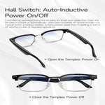 W100D Smart Glasses, Unterstützung für intelligente KI-Übersetzung / KI-Konversation / Bluetooth-Anrufe