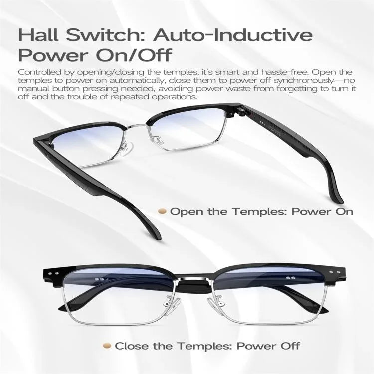 W100D Smart Glasses, Unterstützung für intelligente KI-Übersetzung / KI-Konversation / Bluetooth-Anrufe