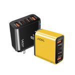 TE-PD43 3x Typ-C, 2x USB-A Multiport-Ladegerät für Mobiltelefone / Tablets, US-Stecker, US-Stecker