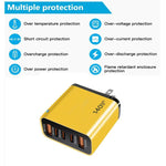 TE-PD43 3x Typ-C, 2x USB-A Multiport-Ladegerät für Mobiltelefone / Tablets, US-Stecker, US-Stecker