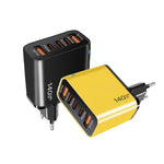 TE-PD43 3x Type-C, 2x USB-A Multiport-Ladegerät für Mobiltelefone / Tablets, EU Stecker, EU Stecker