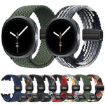Elastisches, geflochtenes Nylon-Uhrenarmband mit Magnetverschluss, für Samsung Galaxy Watch8 / Watch8 Classic