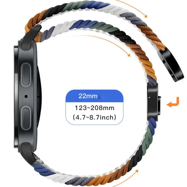 Elastisches, geflochtenes Nylon-Uhrenarmband mit Magnetverschluss, für Samsung Galaxy Watch8 / Watch8 Classic