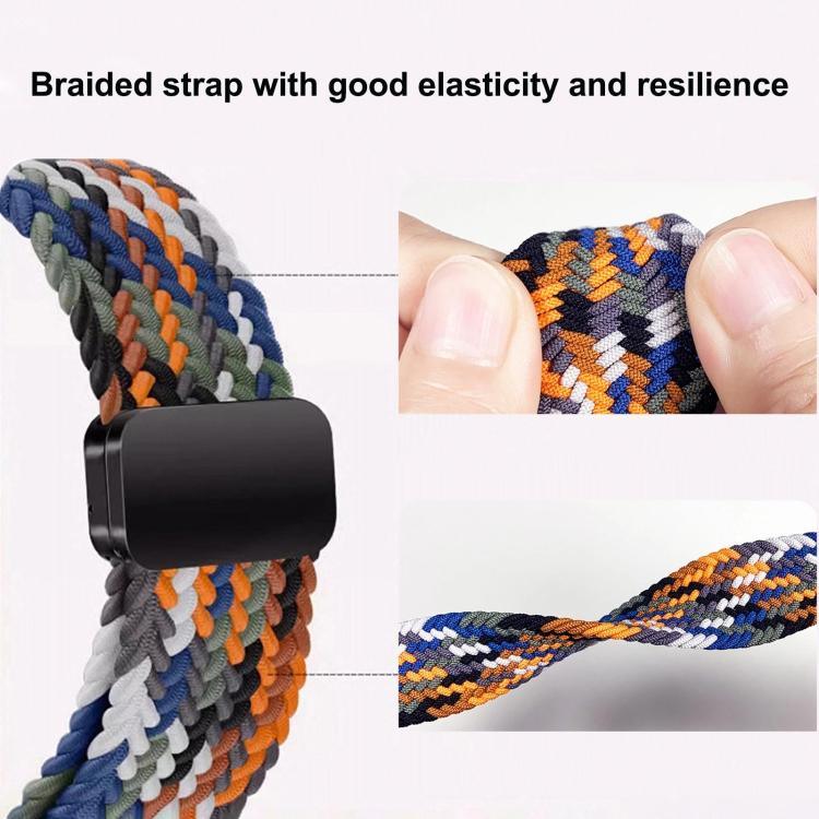 Elastisches, geflochtenes Nylon-Uhrenarmband mit Magnetverschluss, für Samsung Galaxy Watch8 / Watch8 Classic