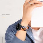 Elastisches, geflochtenes Nylon-Uhrenarmband mit Magnetverschluss, für Samsung Galaxy Watch8 / Watch8 Classic