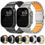 Norman Magnetverschluss-Uhrenarmband aus Titan, passend für Apple Watch 46 mm / 49 mm / 45 mm / 44 mm