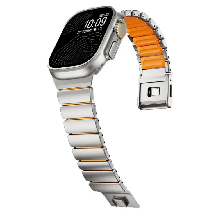 Norman Magnetverschluss-Uhrenarmband aus Titan, passend für Apple Watch 46 mm / 49 mm / 45 mm / 44 mm
