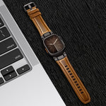 Lederarmband im Panzerstil, für Apple Watch 46 mm / 49 mm / 45 mm / 44 mm